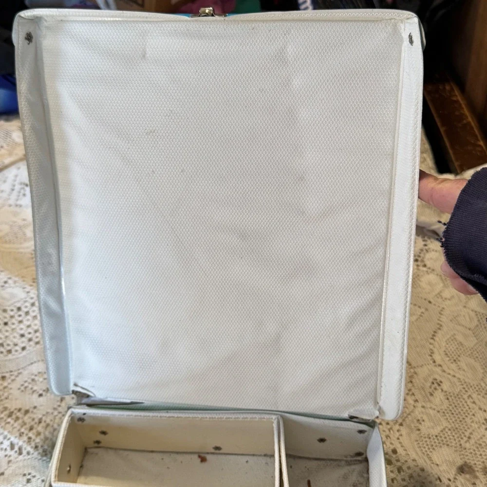 Vintage Barbie Doll Case Mattel 1969‎ Blue Green Carrying Storage Container